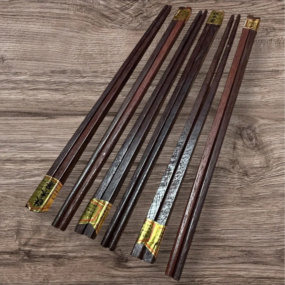 Set Of 6‎ Place Settings - Chinese Blessing Placemats/Napkins/Rings/Chopsticks